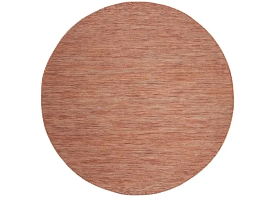 BEACH HOUSE Collection BHS218P-7R Rust 6'-7" X 6'-7" Round