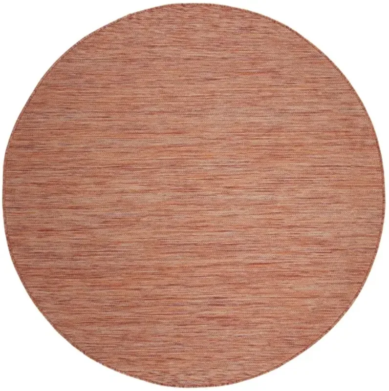 BEACH HOUSE Collection BHS218P-7R Rust 6'-7" X 6'-7" Round