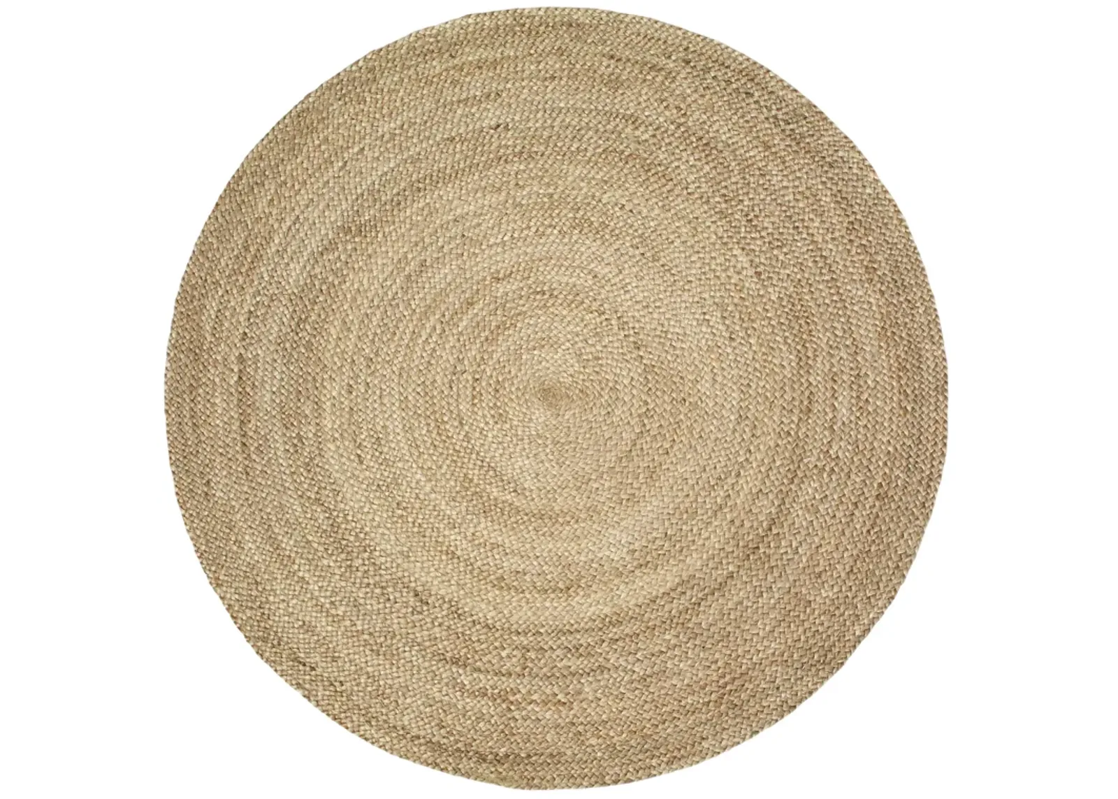 Nature Gray Contemporary Gradient Organic Jute Indoor Round Area Rug 7'6"