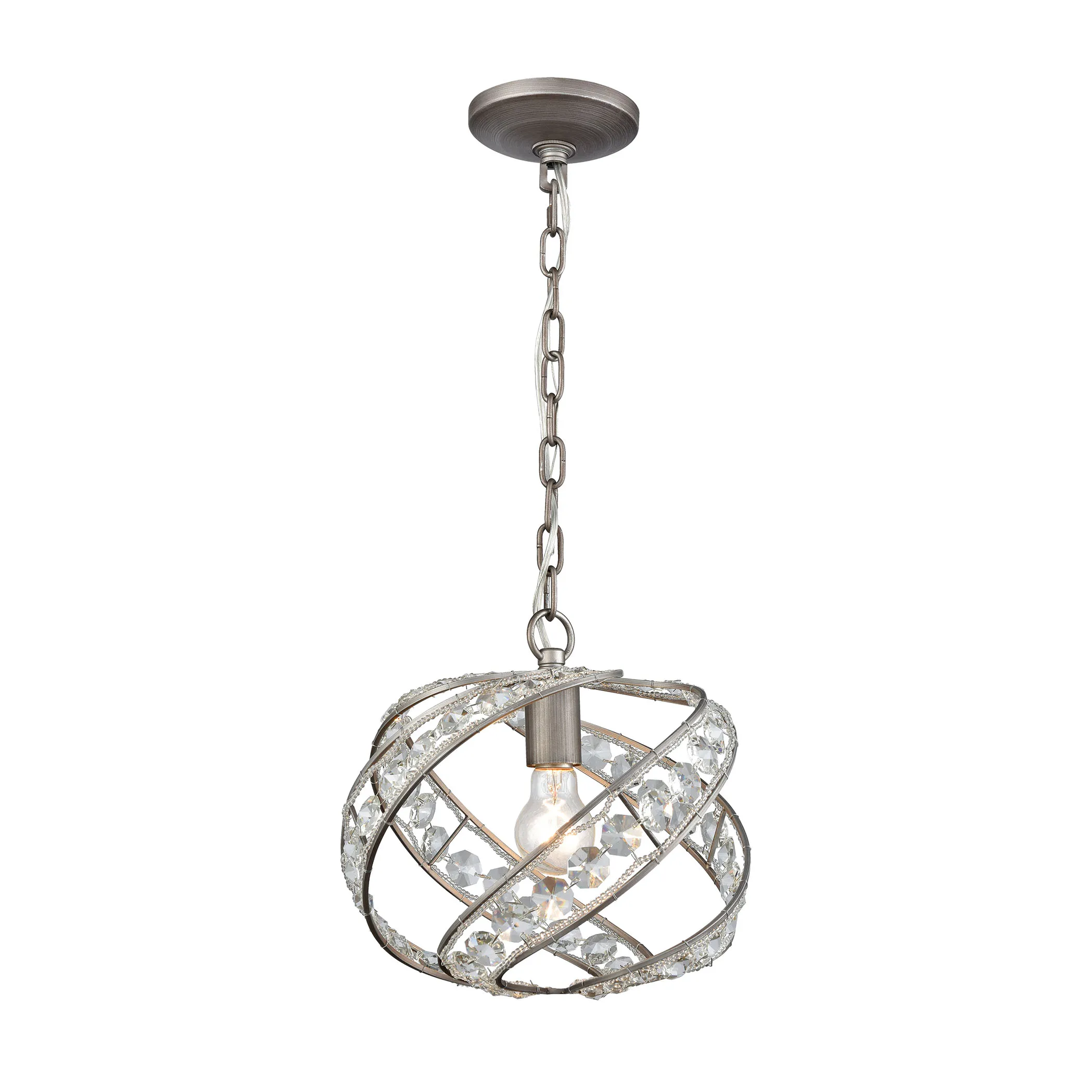 Renaissance 11" Wide 1-Light Mini Pendant - Weathered Zinc