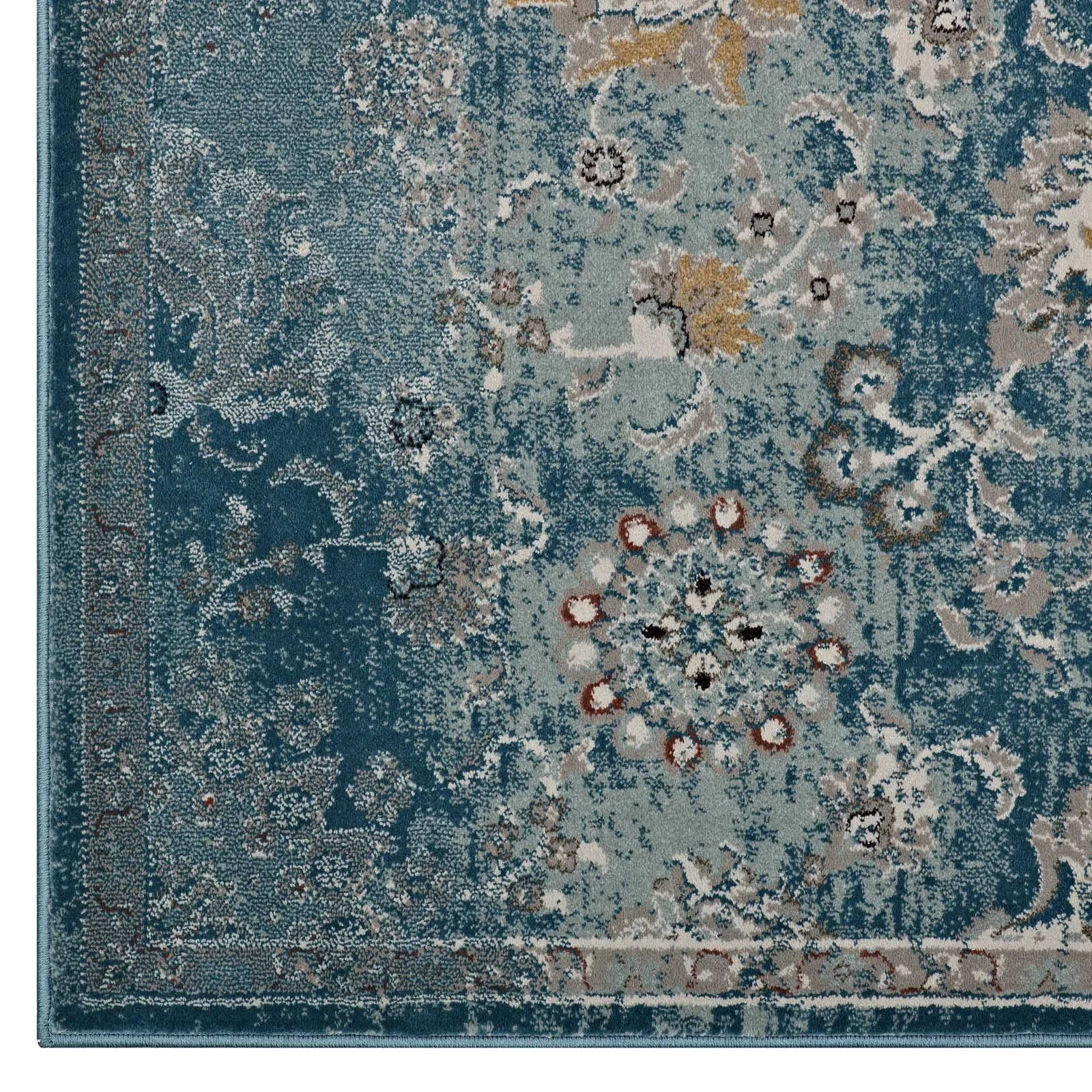 Cynara Distressed Floral Persian
Medallion 8x10 Area Rug