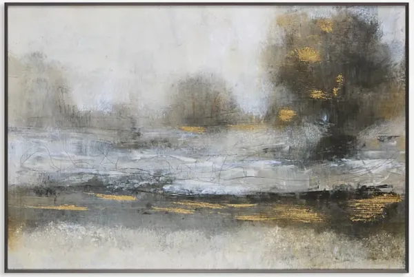 Gilt Misty Landscape Framed Print