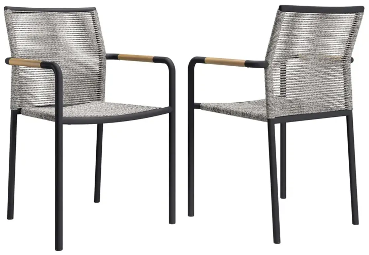 Serenity Outdoor Patio Dining Armchairs - Set of 2