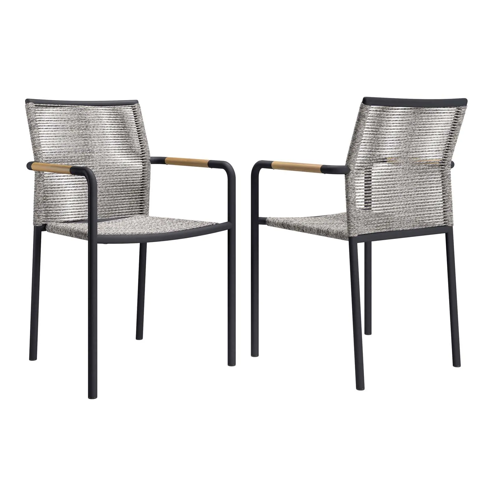 Serenity Outdoor Patio Dining Armchairs - Set of 2