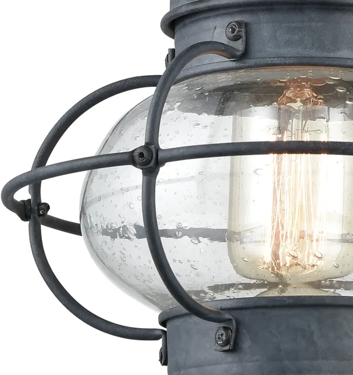 Onion 15" High 1-Light Outdoor Sconce - Aged Zinc