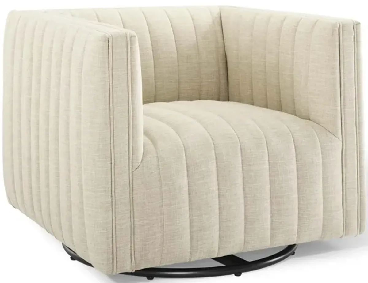 Conjure Tufted Swivel Upholstered Armchair