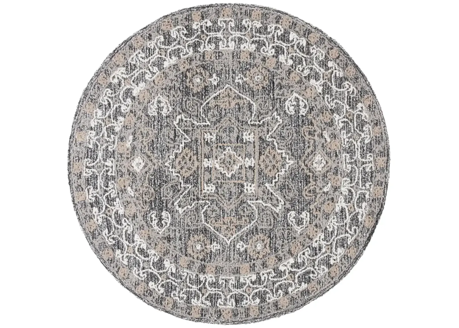 ANTIQUITY 550 IVORY  6' x 6' Round Round Rug