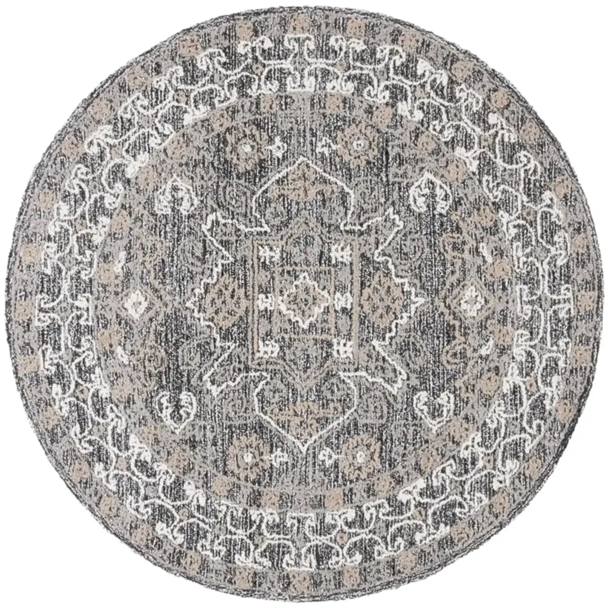 ANTIQUITY 550 IVORY  6' x 6' Round Round Rug