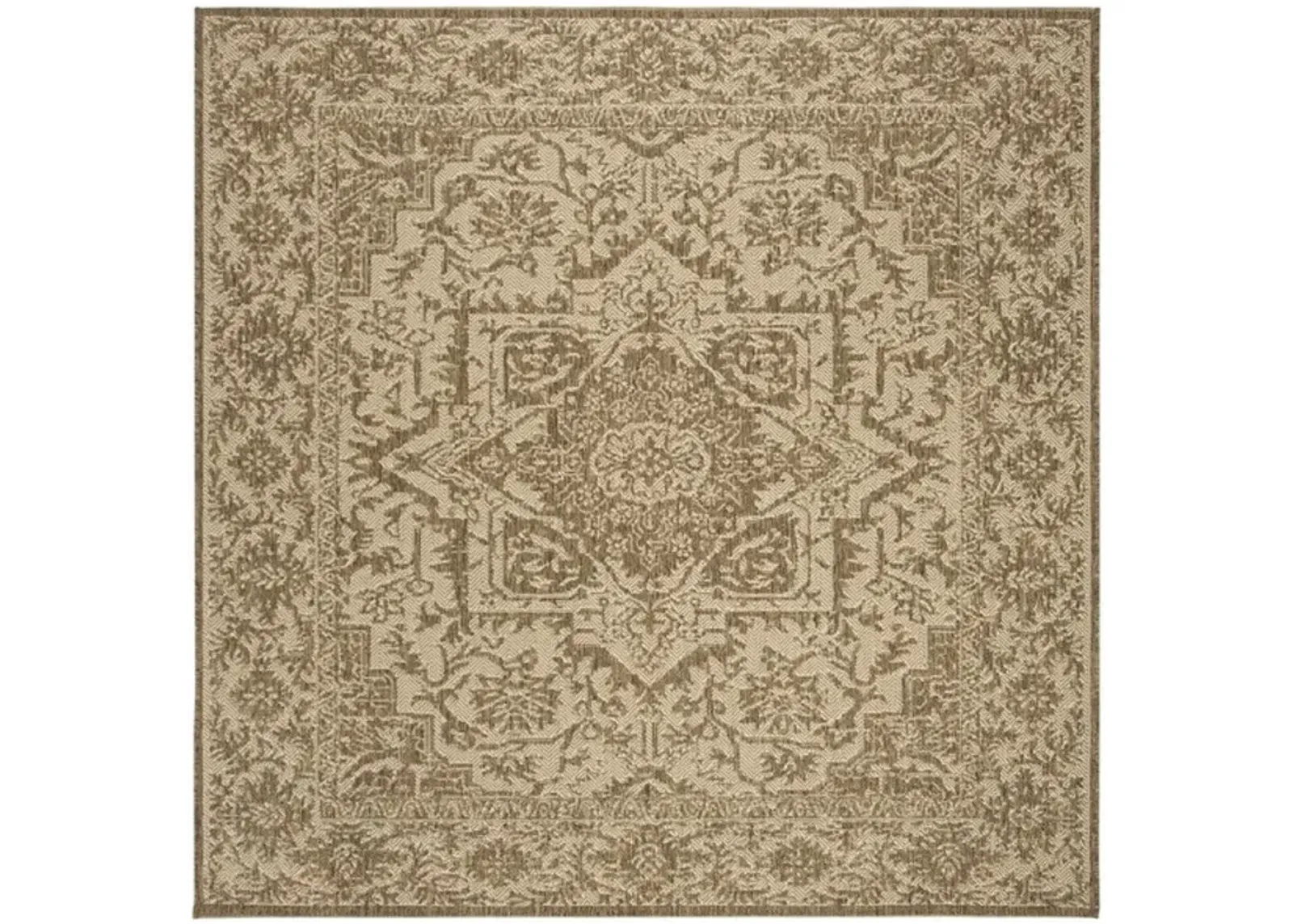 LINDEN 139 Collection LND139C-4SQ Cream / Beige 4' X 4' Square