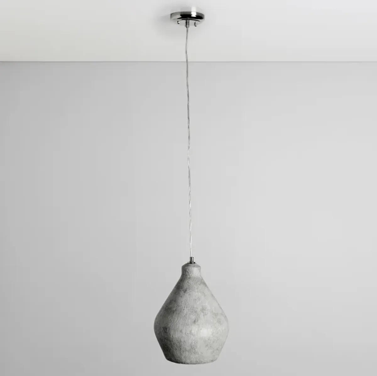 Jerry 1-Light Gray Concrete Pendant