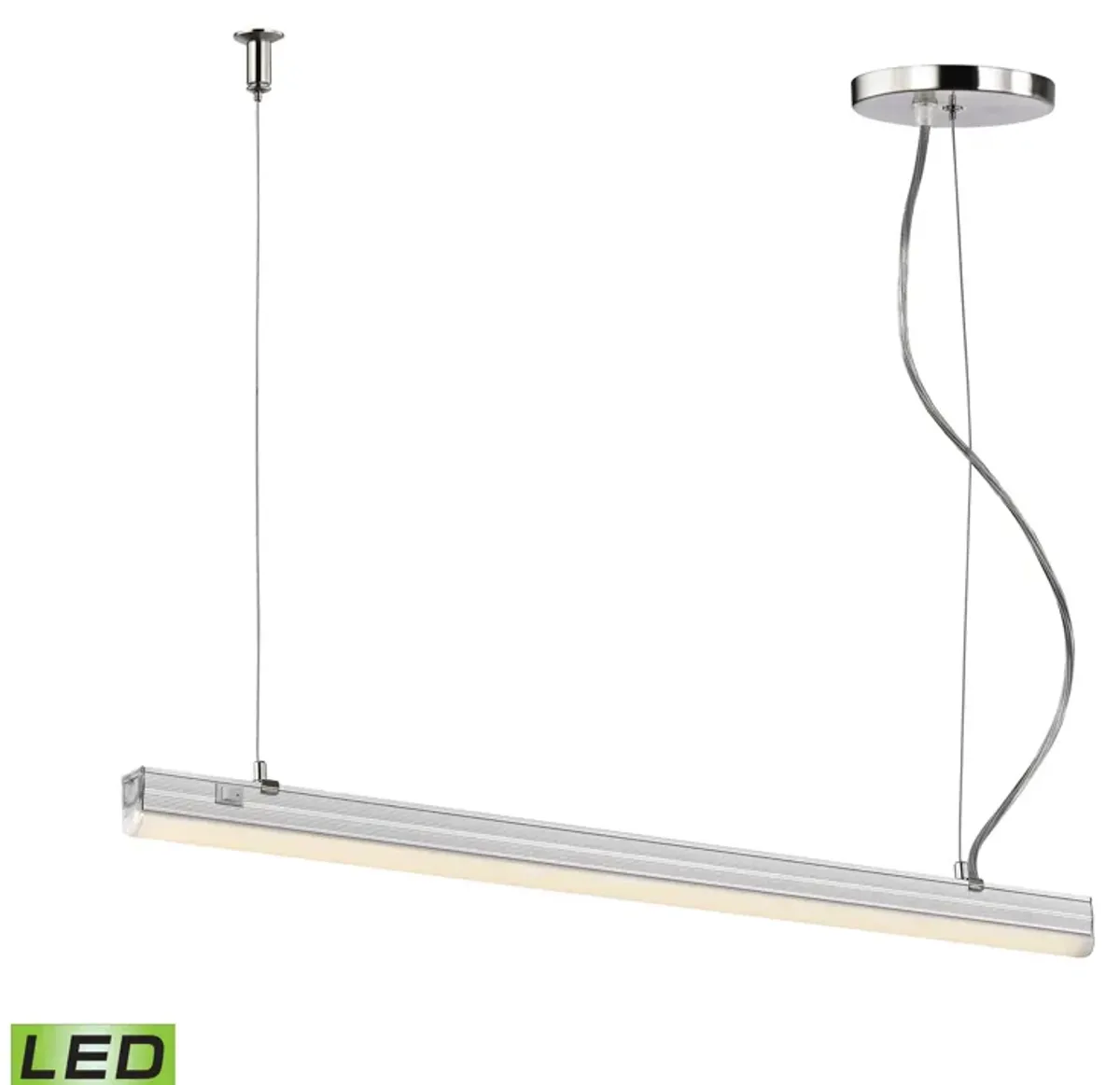 Iris LED Pendant - 10W with Aluminum Finish