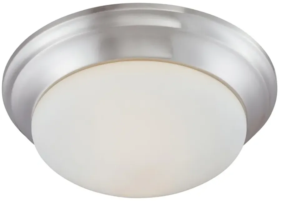 Ceiling Essentials 15" Wide 2-Light Flush Mount - Brushed Nickel