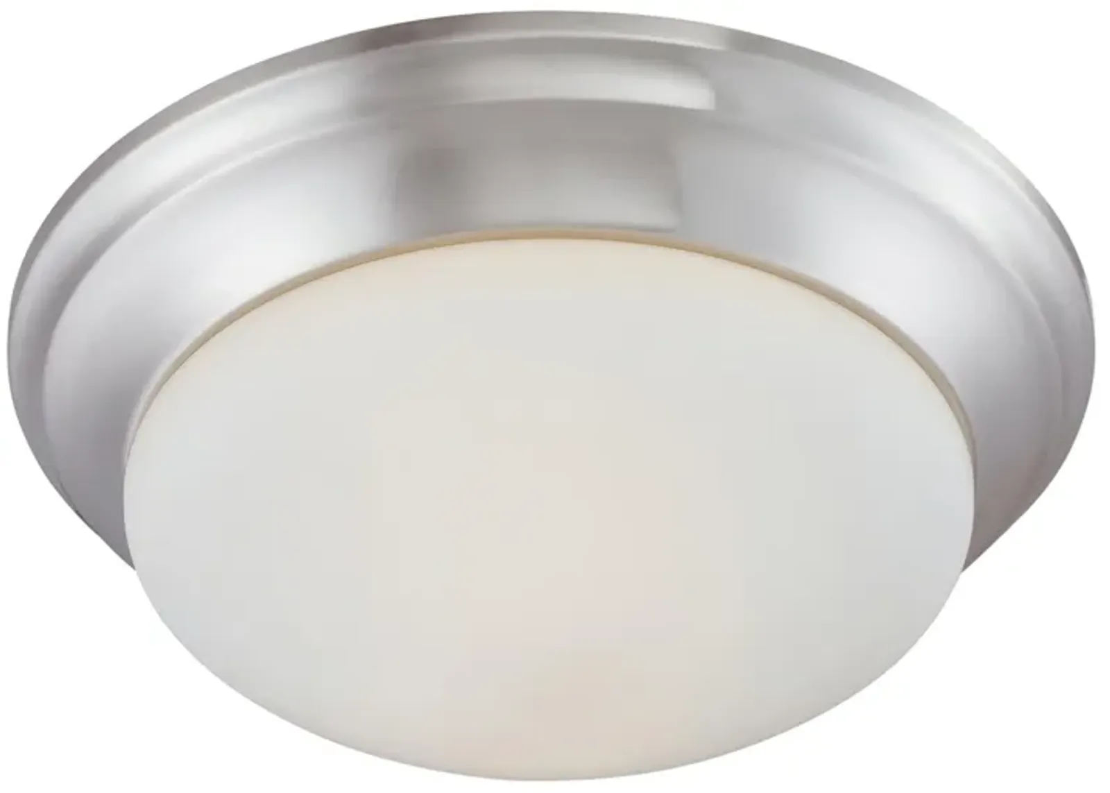 Ceiling Essentials 15" Wide 2-Light Flush Mount - Brushed Nickel