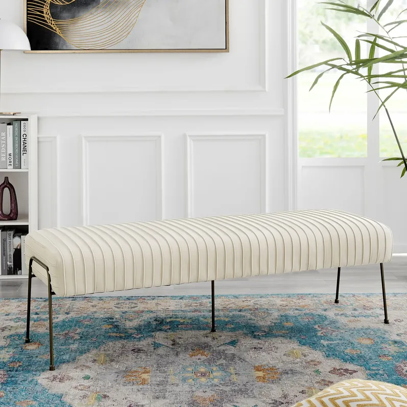 Merritt Pleated Bench