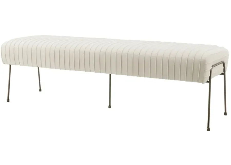 Merritt Pleated Bench