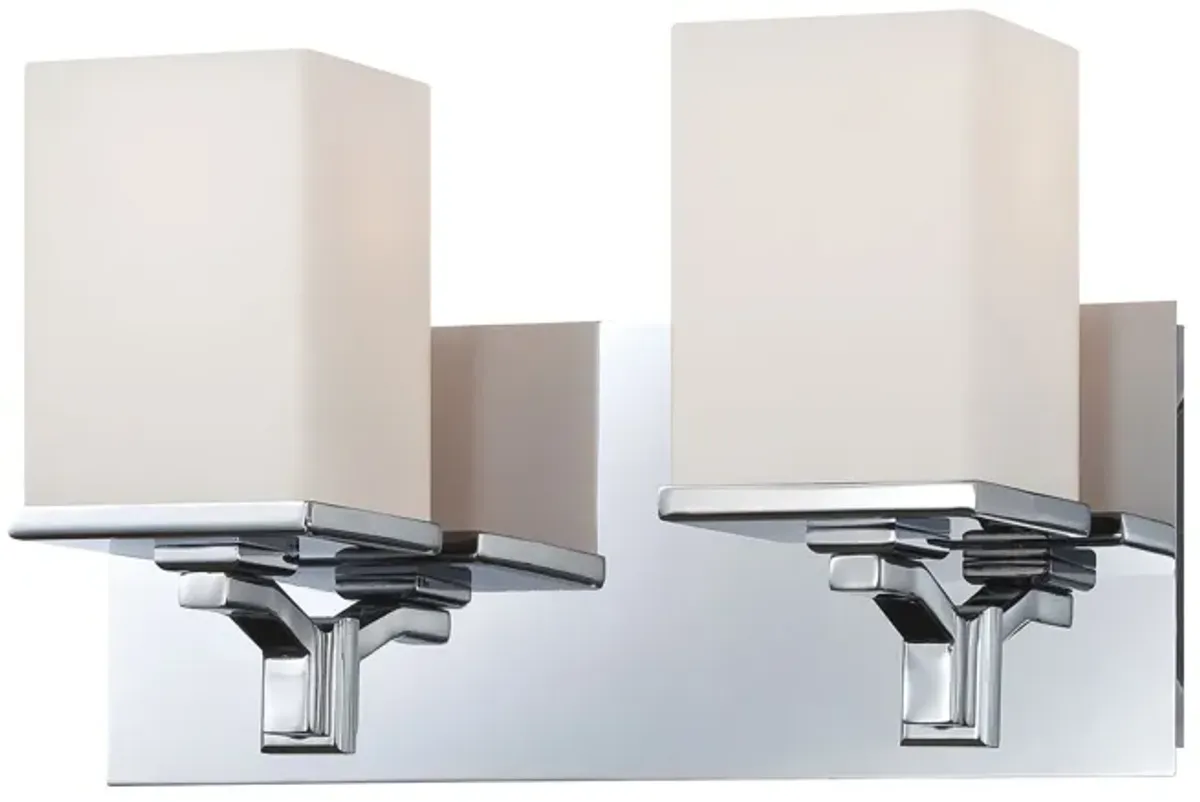 Ramp 12.5" Wide 2-Light Vanity Light - Chrome