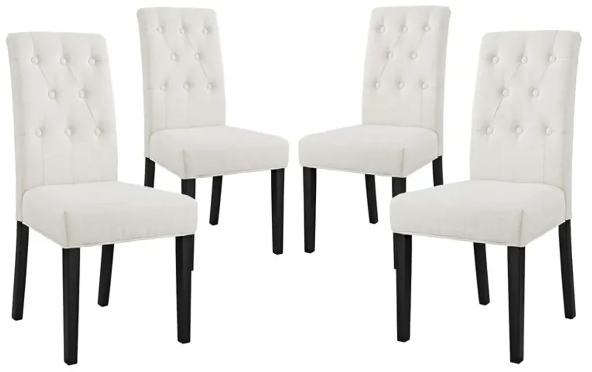 Confer Dining Side Chair Fabric Set of 4