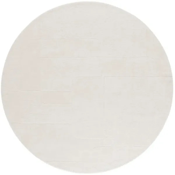 MYKONOS 202 IVORY 6' x 6' Round Round Rug
