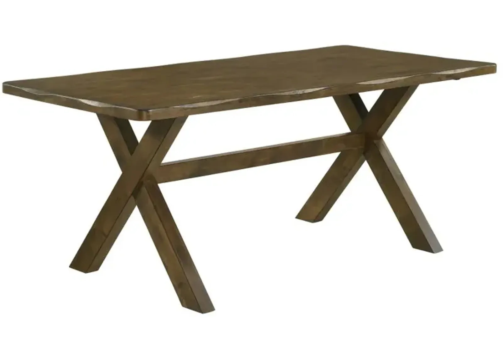 Abergele X-Shaped Dining Table Knotty Nutmeg