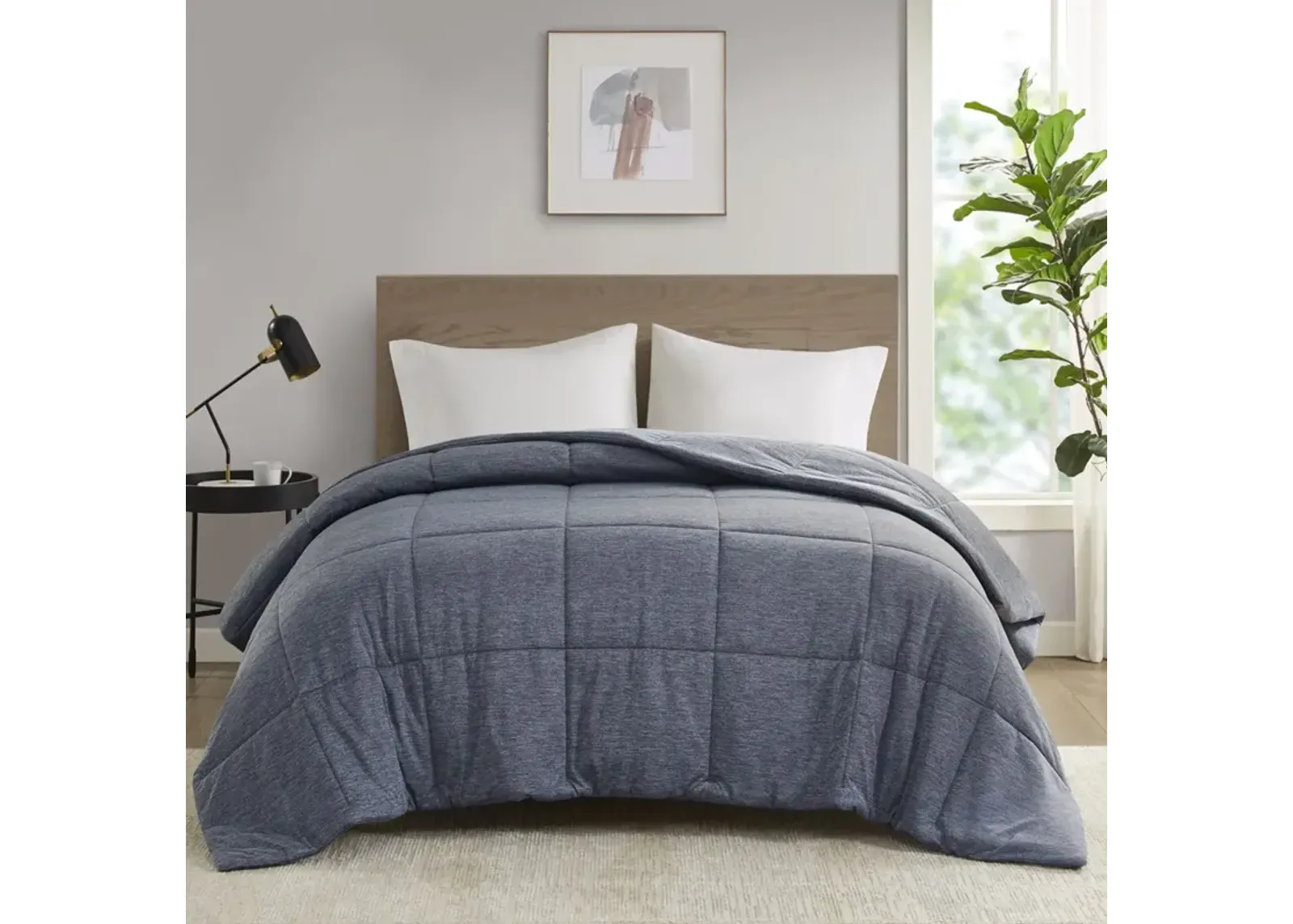 Comfort Cool Jersey Knit Oversized Down Alternative Comforter