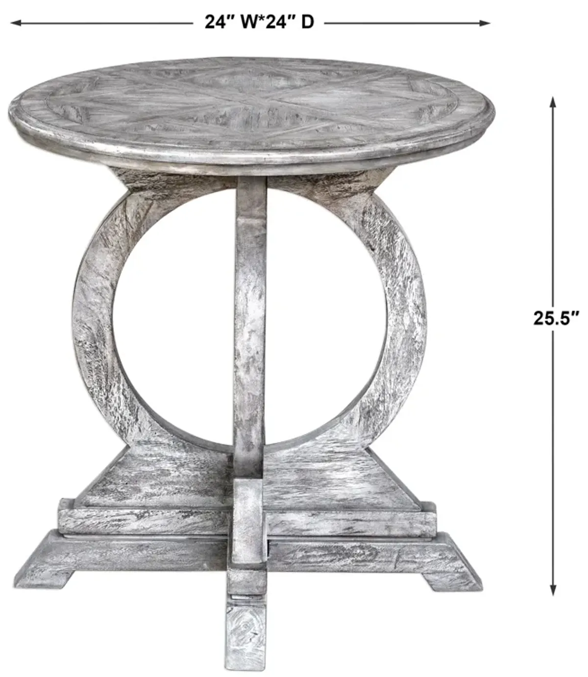 Maiva White Side Table