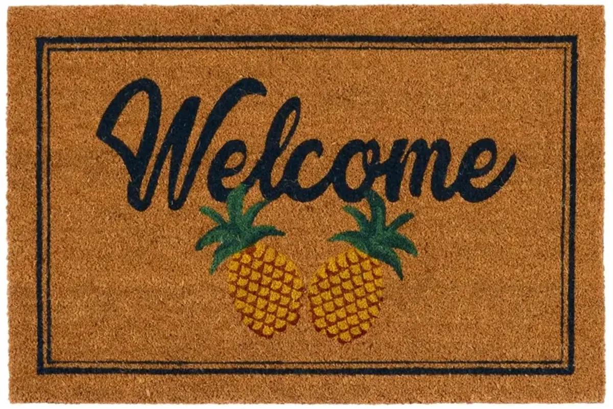 Two Pineapples Doormat