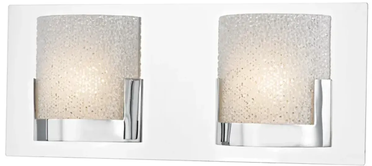 Ophelia 14.5" Wide 2-Light Vanity Light - Chrome