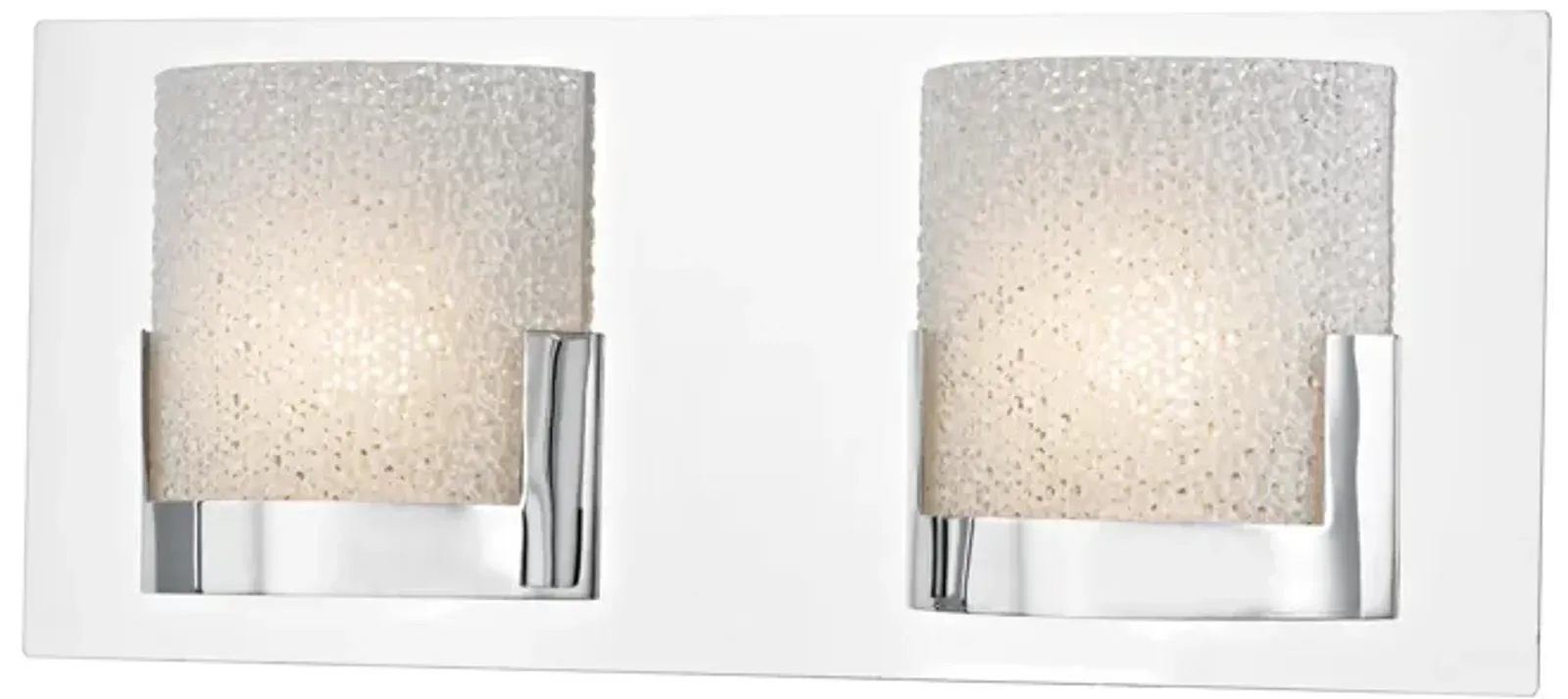 Ophelia 14.5" Wide 2-Light Vanity Light - Chrome