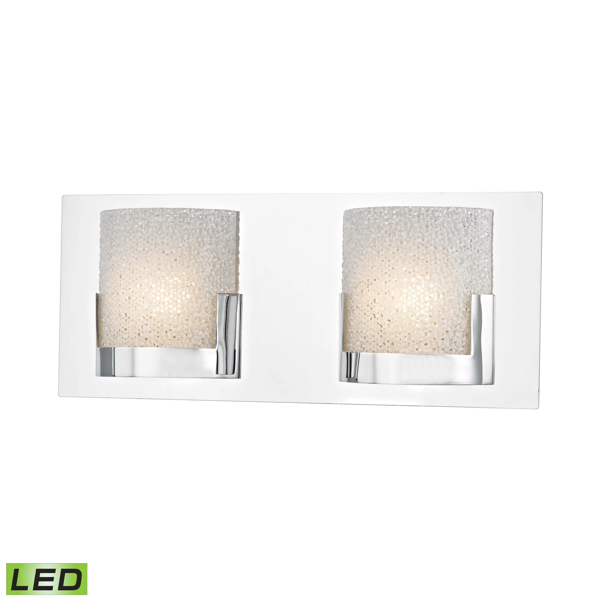 Ophelia 14.5" Wide 2-Light Vanity Light - Chrome