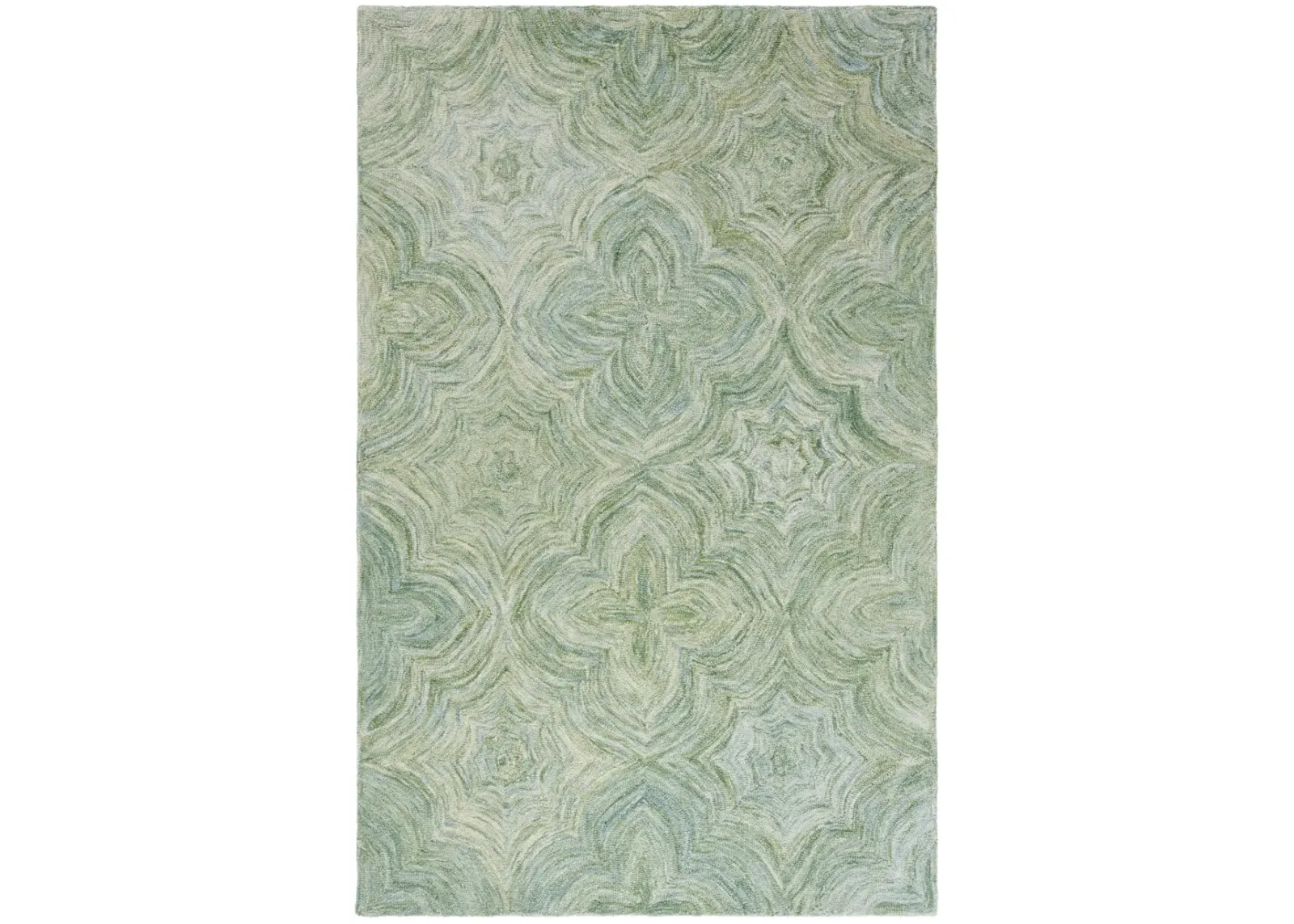 IKAT 632 SAGE  4' x 6' Small Rectangle Rug