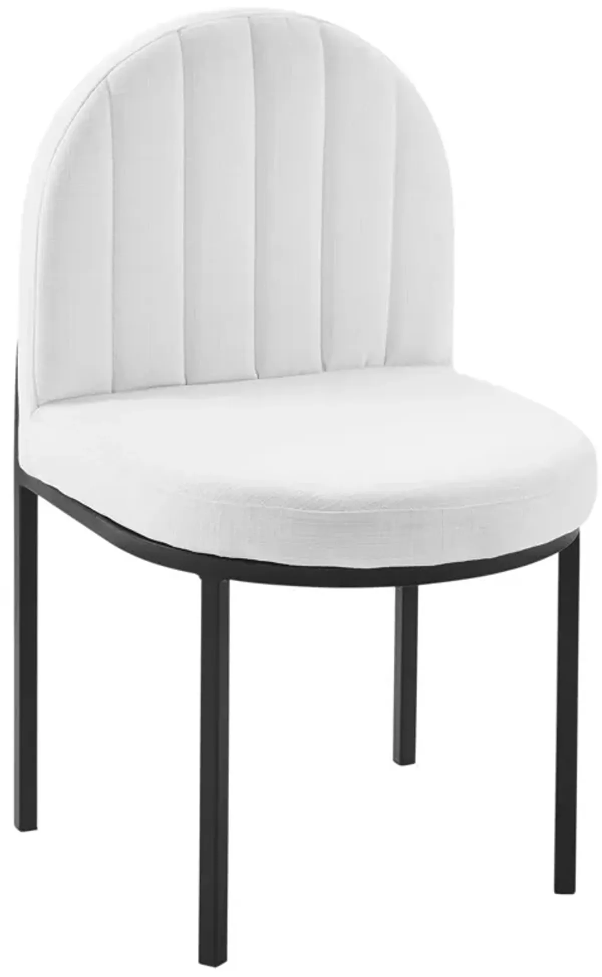 Isla Channel Tufted Upholstered Fabric Dining Side Chair