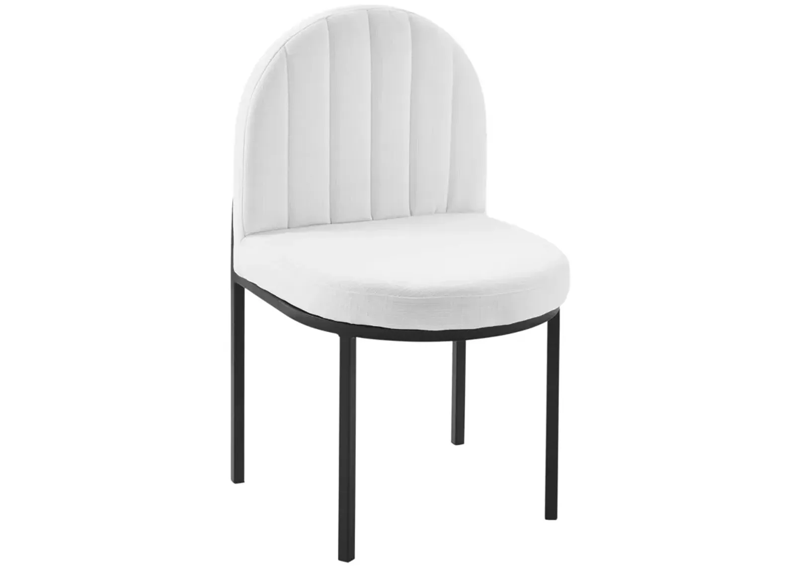 Isla Channel Tufted Upholstered Fabric Dining Side Chair