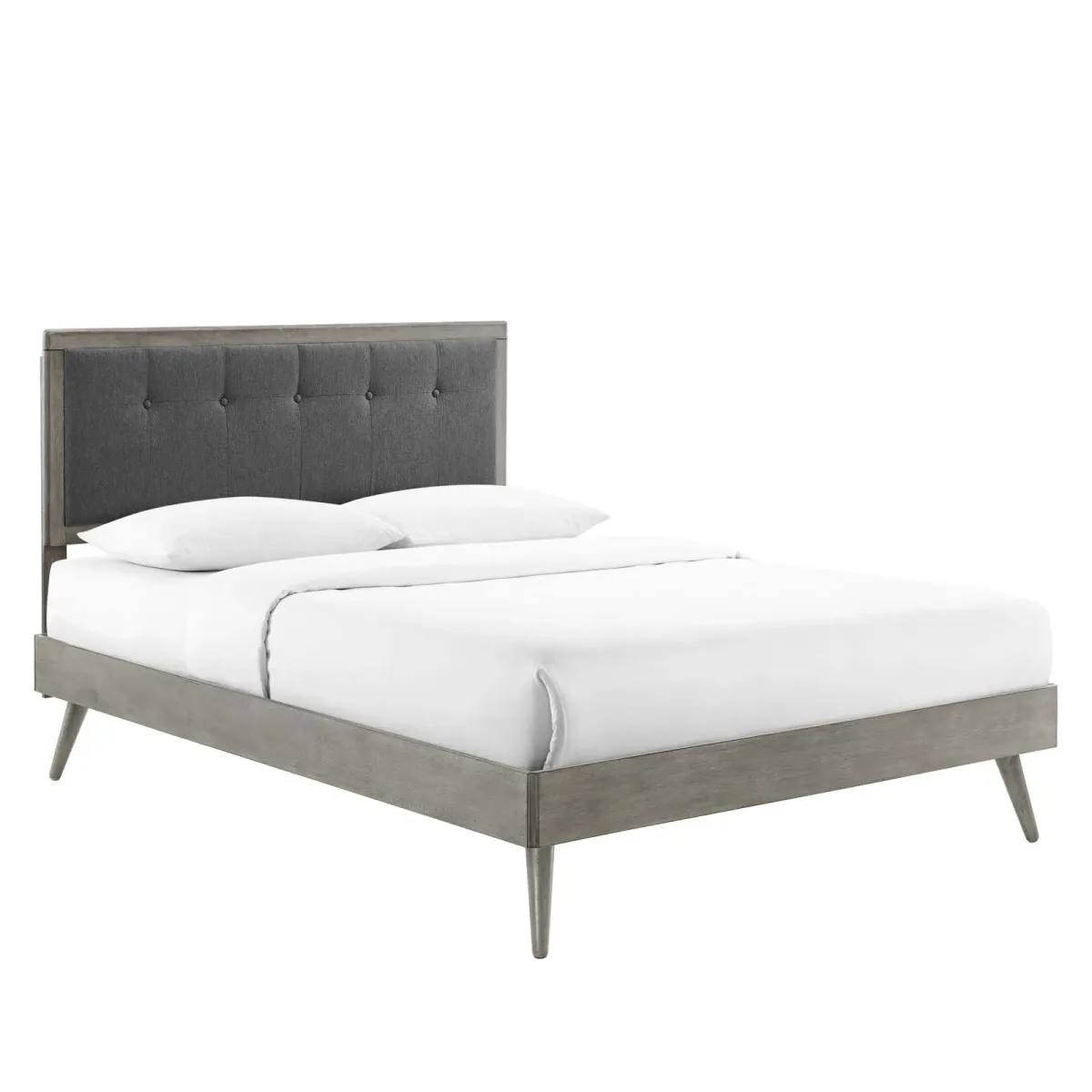 Willow Platform Bed With Splayed Legs