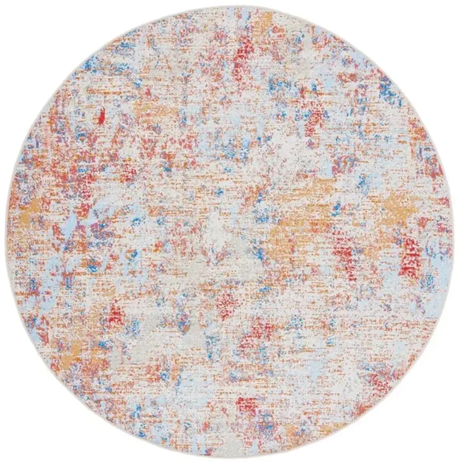 SUMMER 451 Multi 6'-7' X 6'-7' Round Round Rug