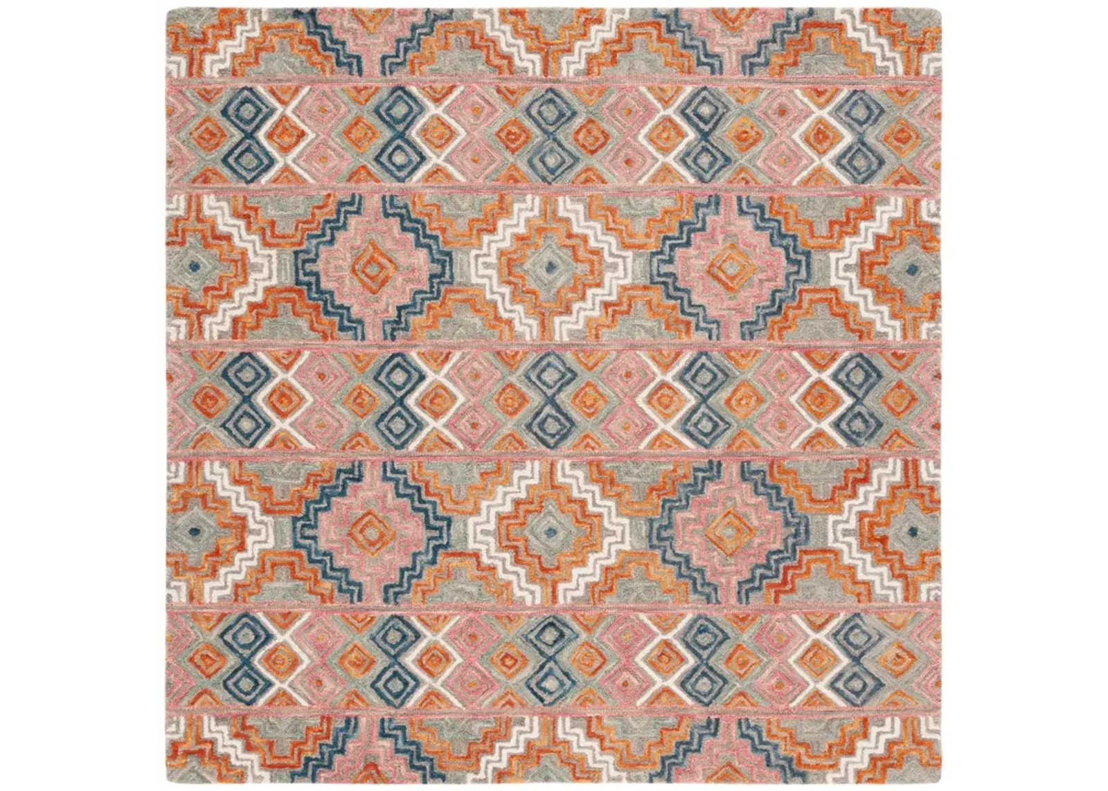 ASPEN 279 ORANGE  3' x 3' Square Square Rug