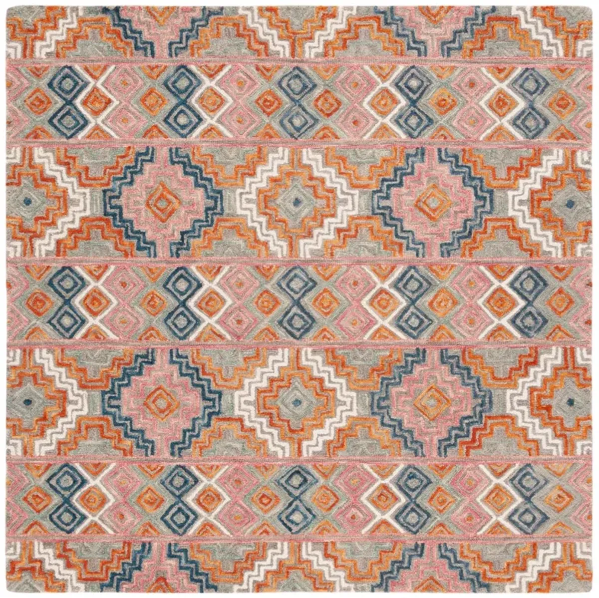 ASPEN 279 ORANGE  3' x 3' Square Square Rug