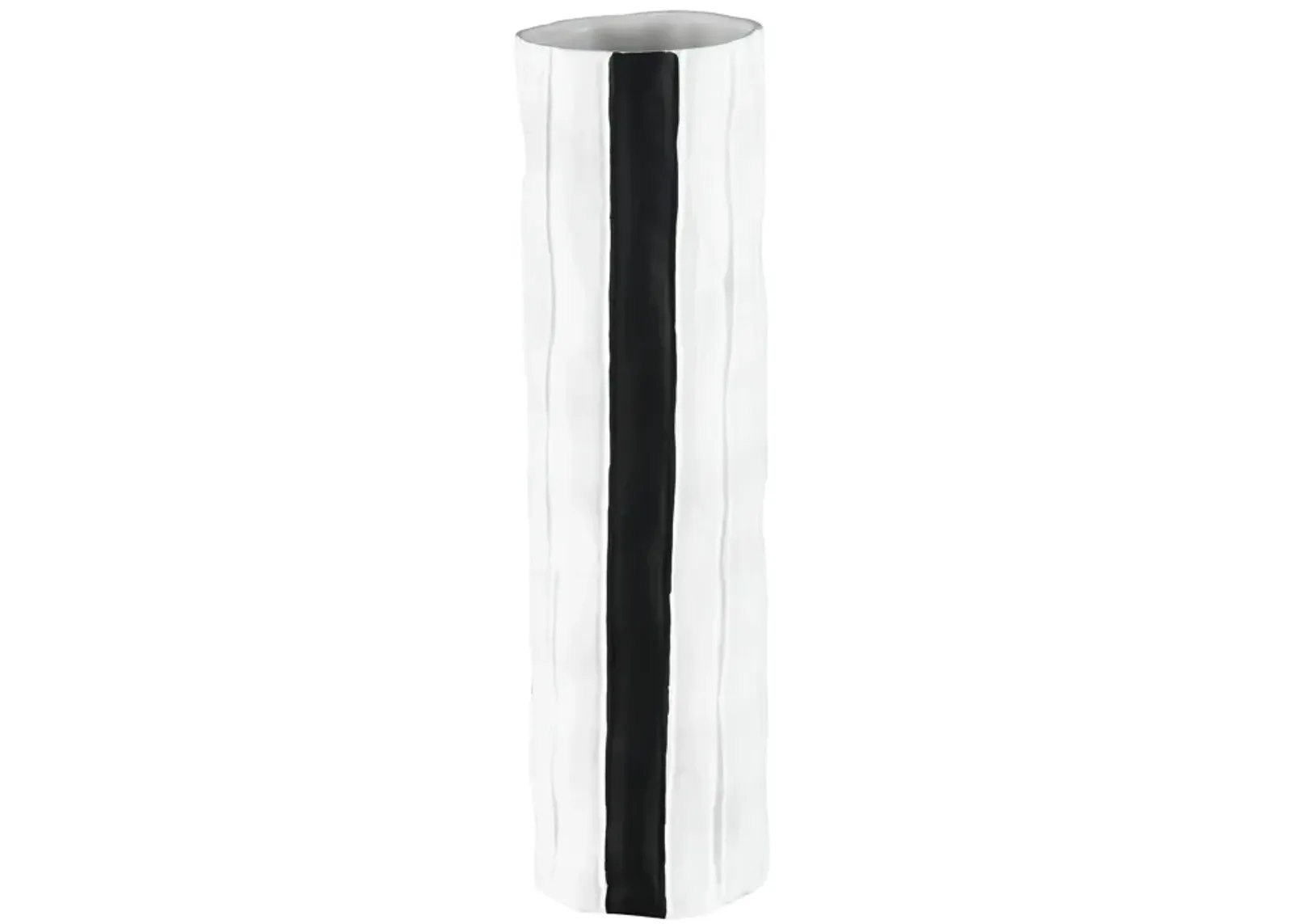 Clark Vase  -  Striped Black - Set of 2