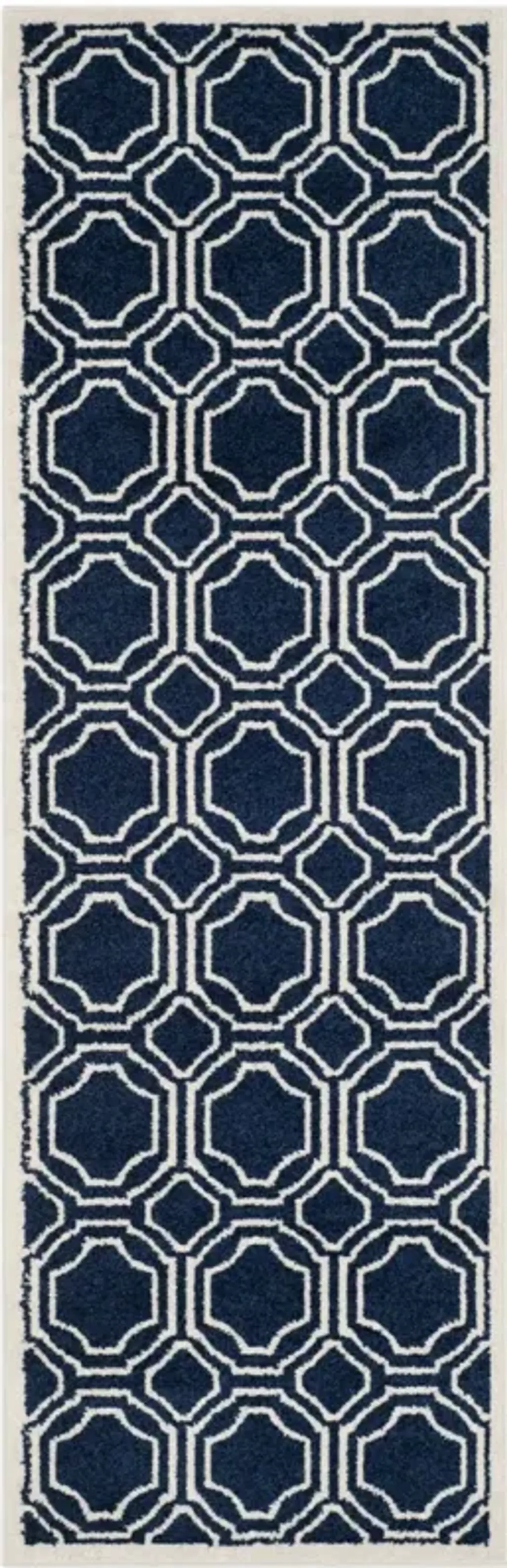 AMHERST 411 NAVY  2'-3' x 8' Runner Rug