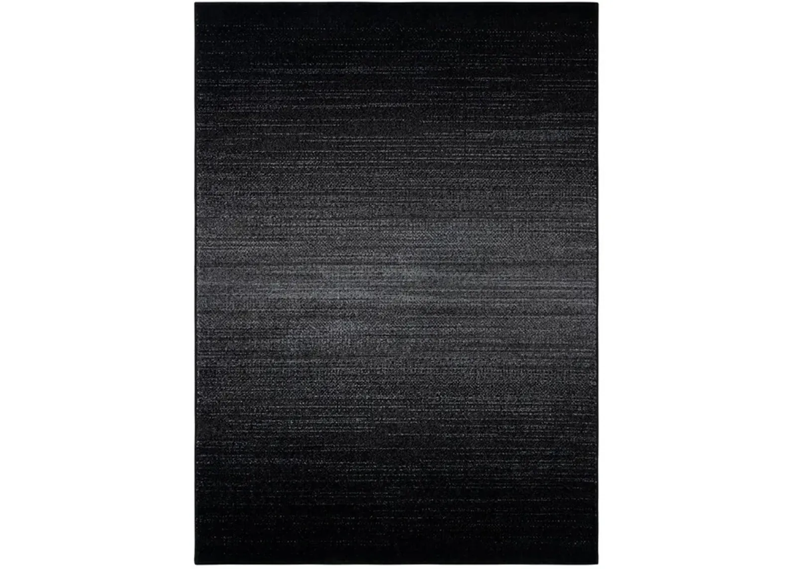 ADIRONDACK Contemporary Light Grey / Black 6' X 9' Powerloomed Rug