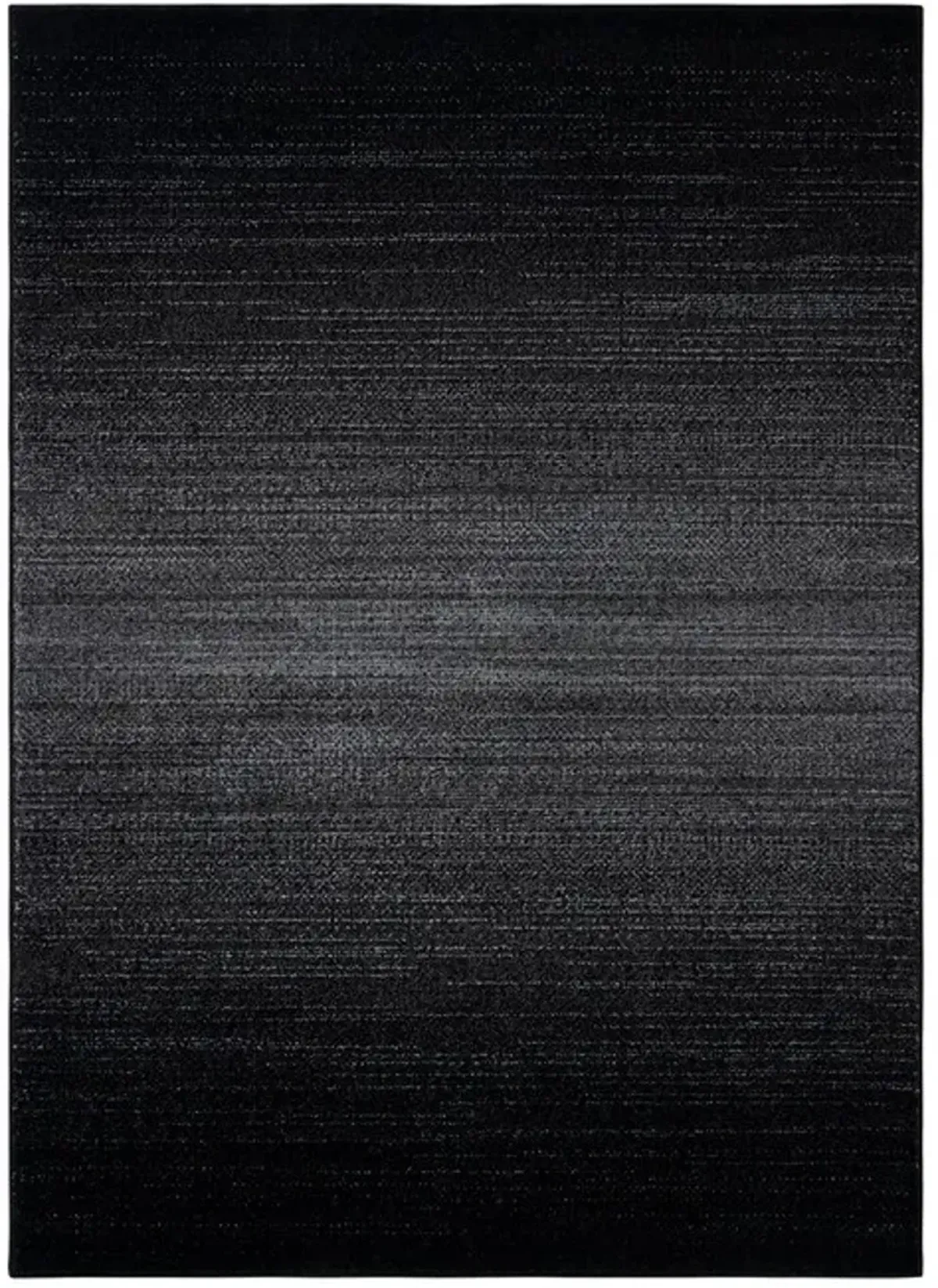 ADIRONDACK Contemporary Light Grey / Black 6' X 9' Powerloomed Rug