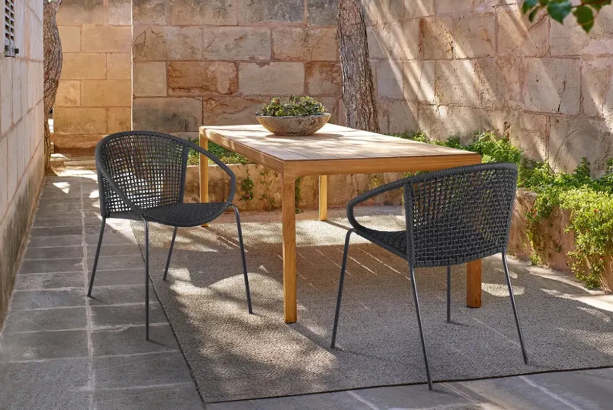 Snack Indoor Outdoor Stackable Steel Dining Chair 