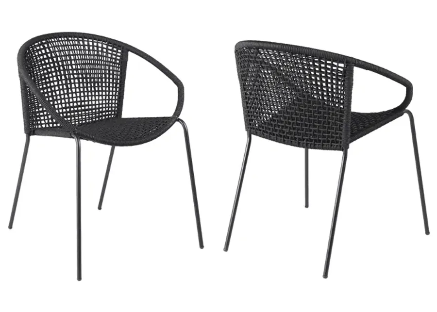 Snack Indoor Outdoor Stackable Steel Dining Chair 