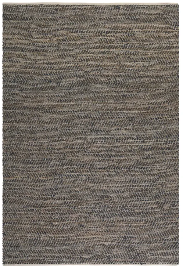 Tobais 9 X 12 Rescued Leather & Hemp Rug