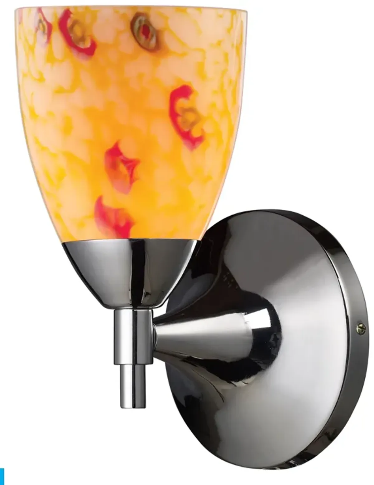 Celina 9" High 1-Light Sconce - Polished Chrome