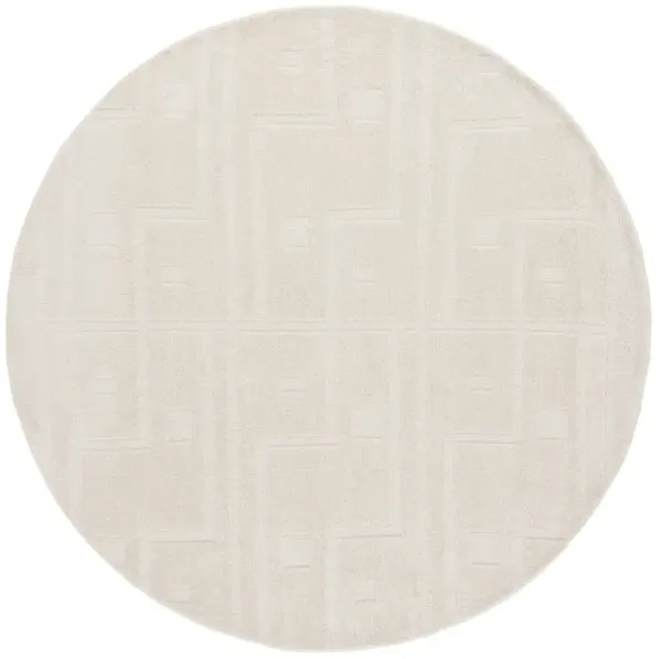 AUDREY 109 IVORY 6' x 6' Round Round Rug