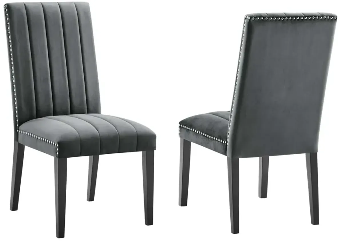 Catalyst Performance Velvet Dining Side Chairs - Set of 2