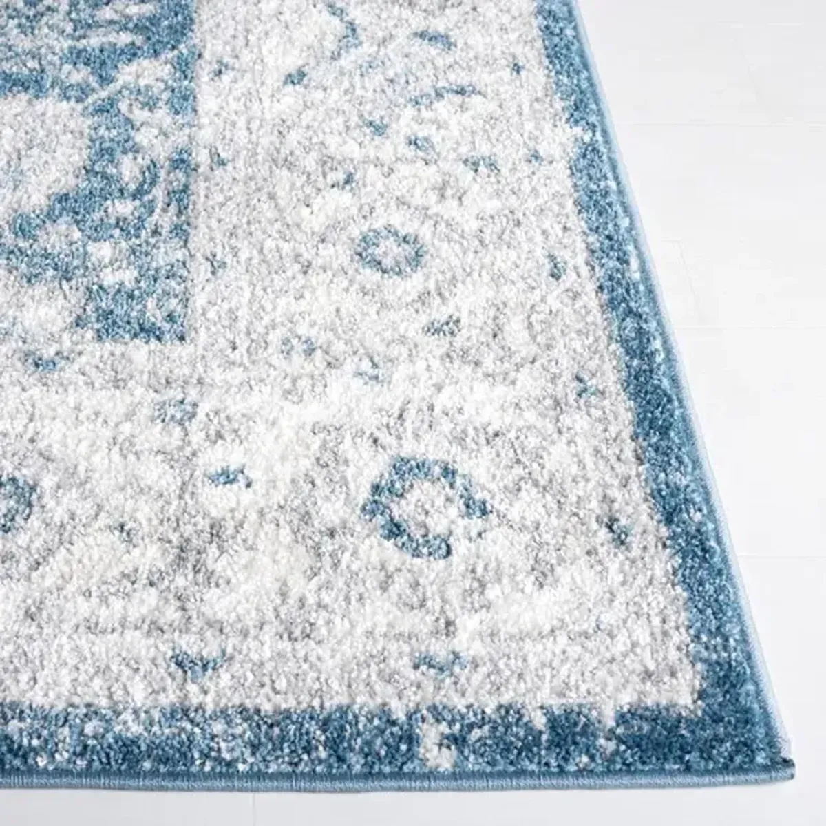 LAYLA 101 Blue  2'-2' X 9' Runner Rug