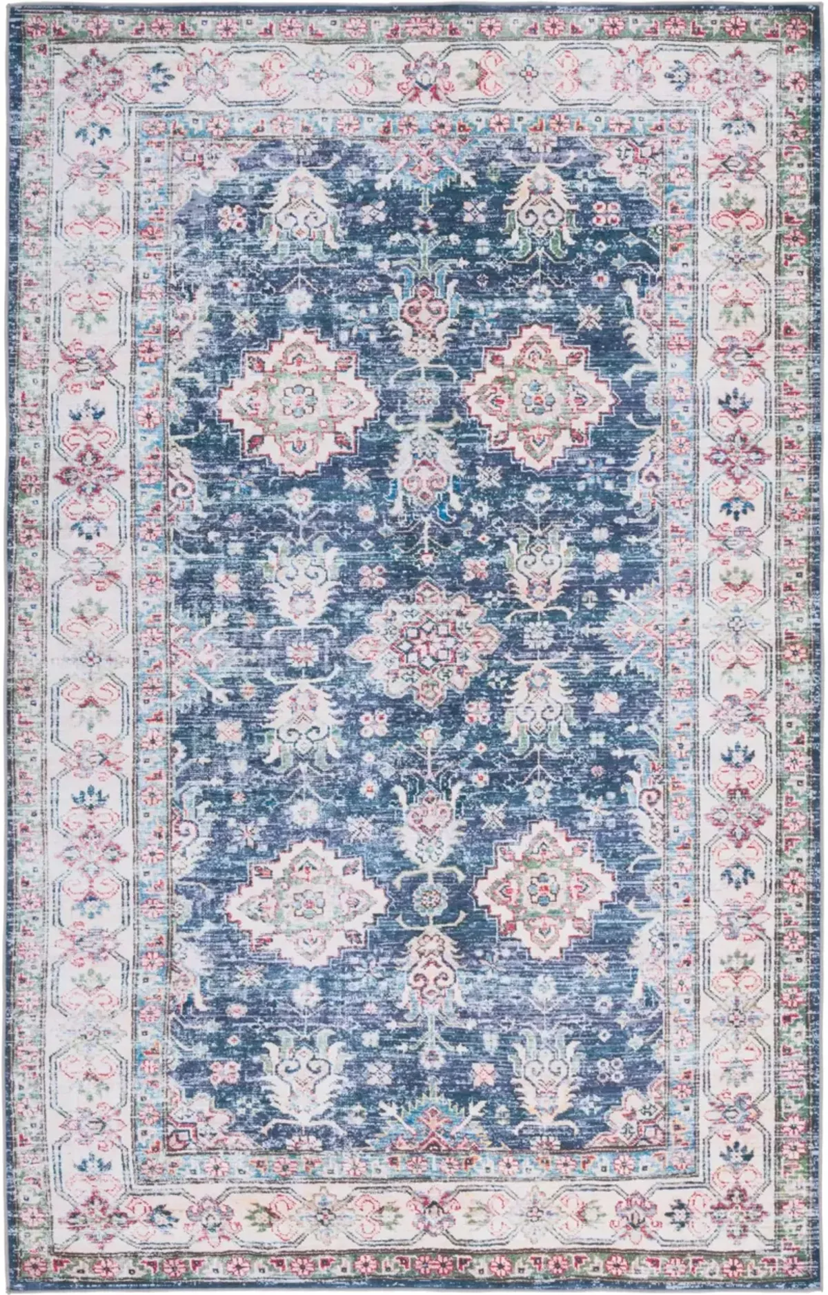 TUCSON 196 M/W S/R NAVY  2'-6' x 4' Accent Rug