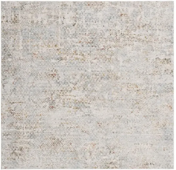 ADRIANNA 206 Blue 6'-7' X 6'-7' Square Square Rug