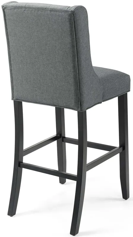 Baronet Tufted Button Upholstered Fabric Bar Stool